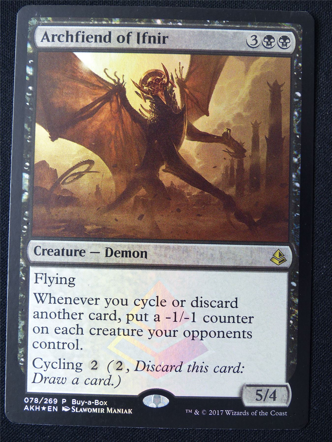 Archfiend of Ifnir Promo Foil - AKH - Mtg Card #2ED