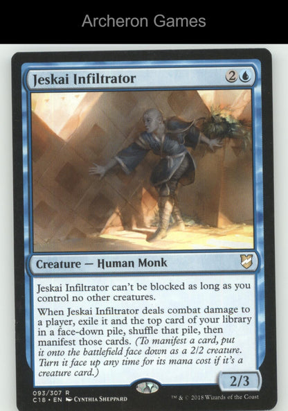 Jeskai Infiltrator 93 R MTG Card Commander 2018