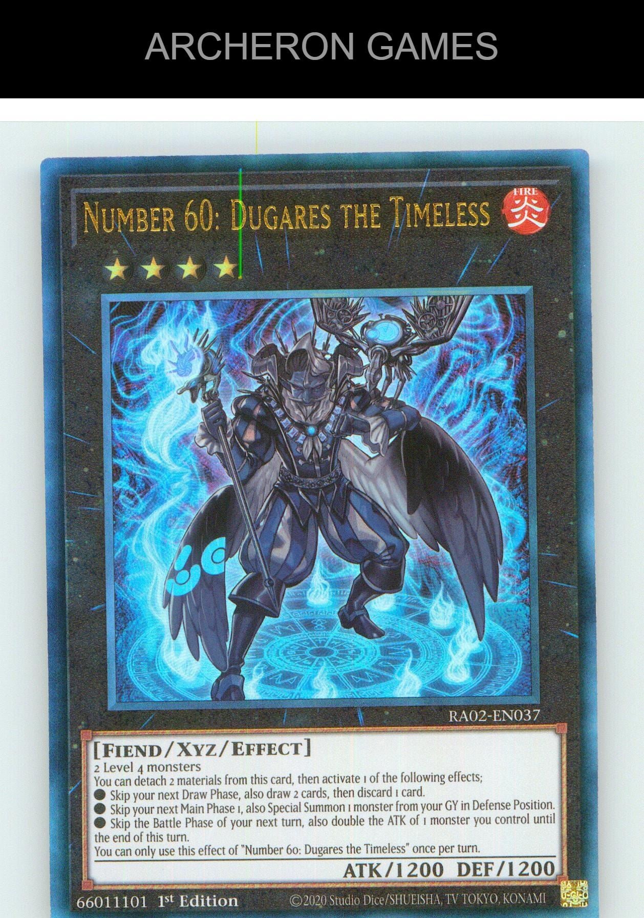 Number 60: Dugares the Timeless (PUR) YUGIOH Card 1st Edition