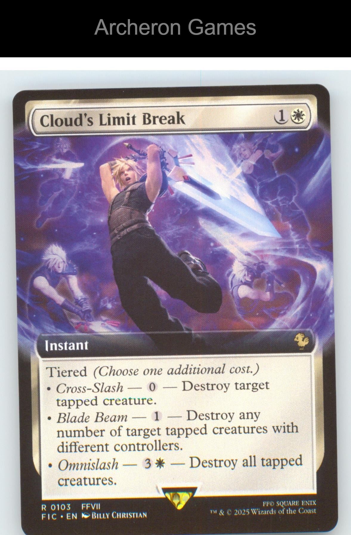 Cloud's Limit Break (Extended Art) FIC 103 R MTG Card NM/EX+