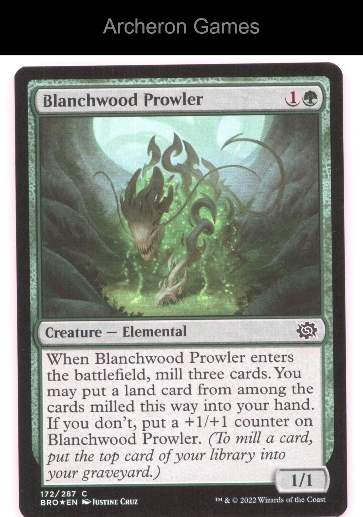 Blanchwood Prowler 172 C MTG Card The Brothers' War