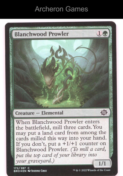 Blanchwood Prowler 172 C MTG Card The Brothers' War