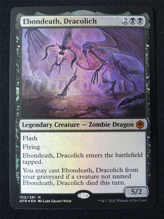 Ebondeath Dracolich Foil - AFR - Mtg Card #206