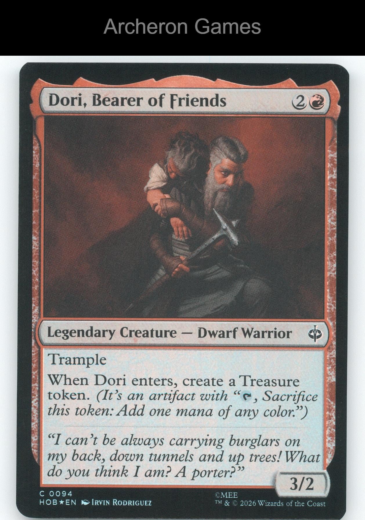 Dori, Bearer of Friends HOB 94 C MTG Card The Hobbit