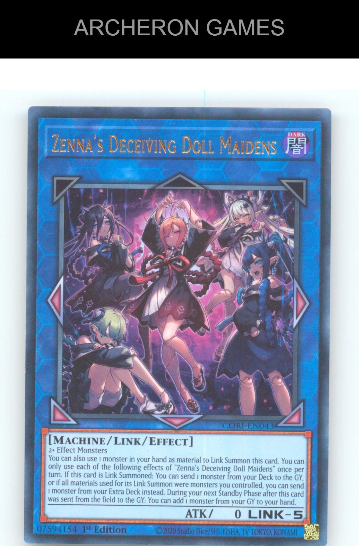 Zenna's Deceiving Doll Maidens Ultra Rare YUGIOH Card 1st Edition