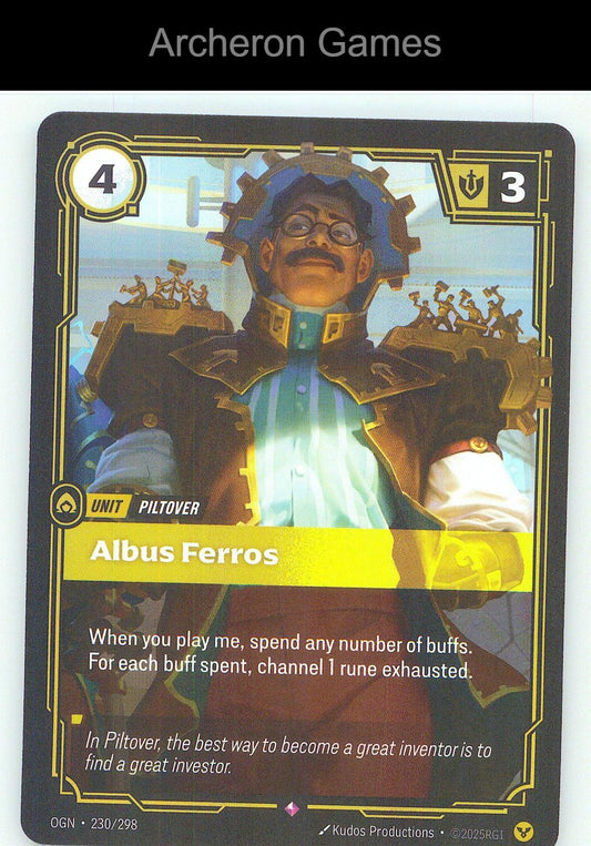 Albus Ferros OGN 230/298 R Origins Riftbound Card