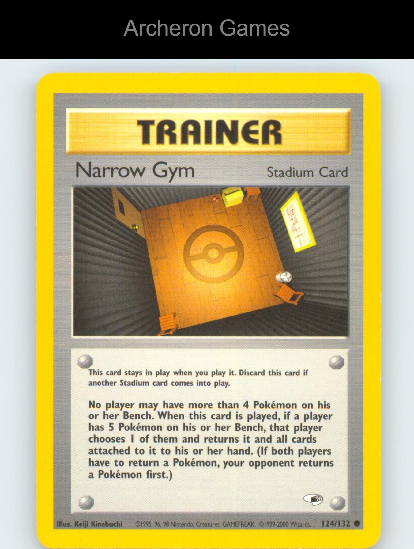 Pokemon Card Narrow Gym G1 124/132 C Gym Heroes Unlimited