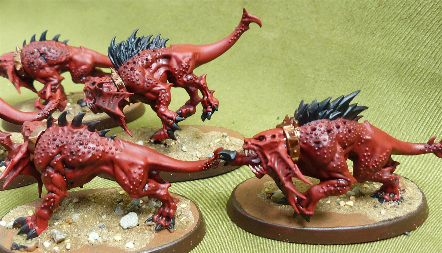 Flesh Hounds painted - Blades of Khorne - Warhammer AoS #KL