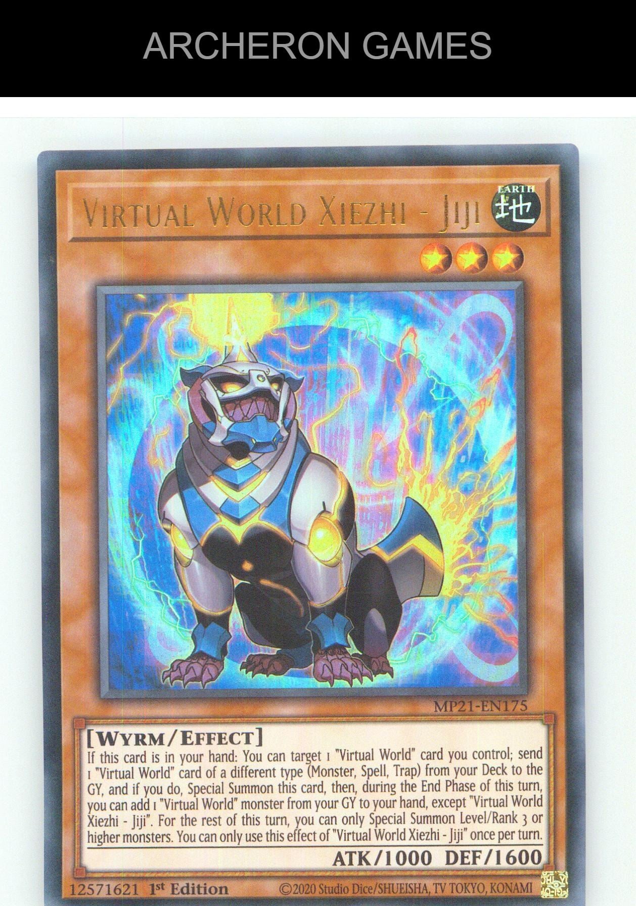Virtual World Xiezhi - Jiji UR YUGIOH Card 1st Edition