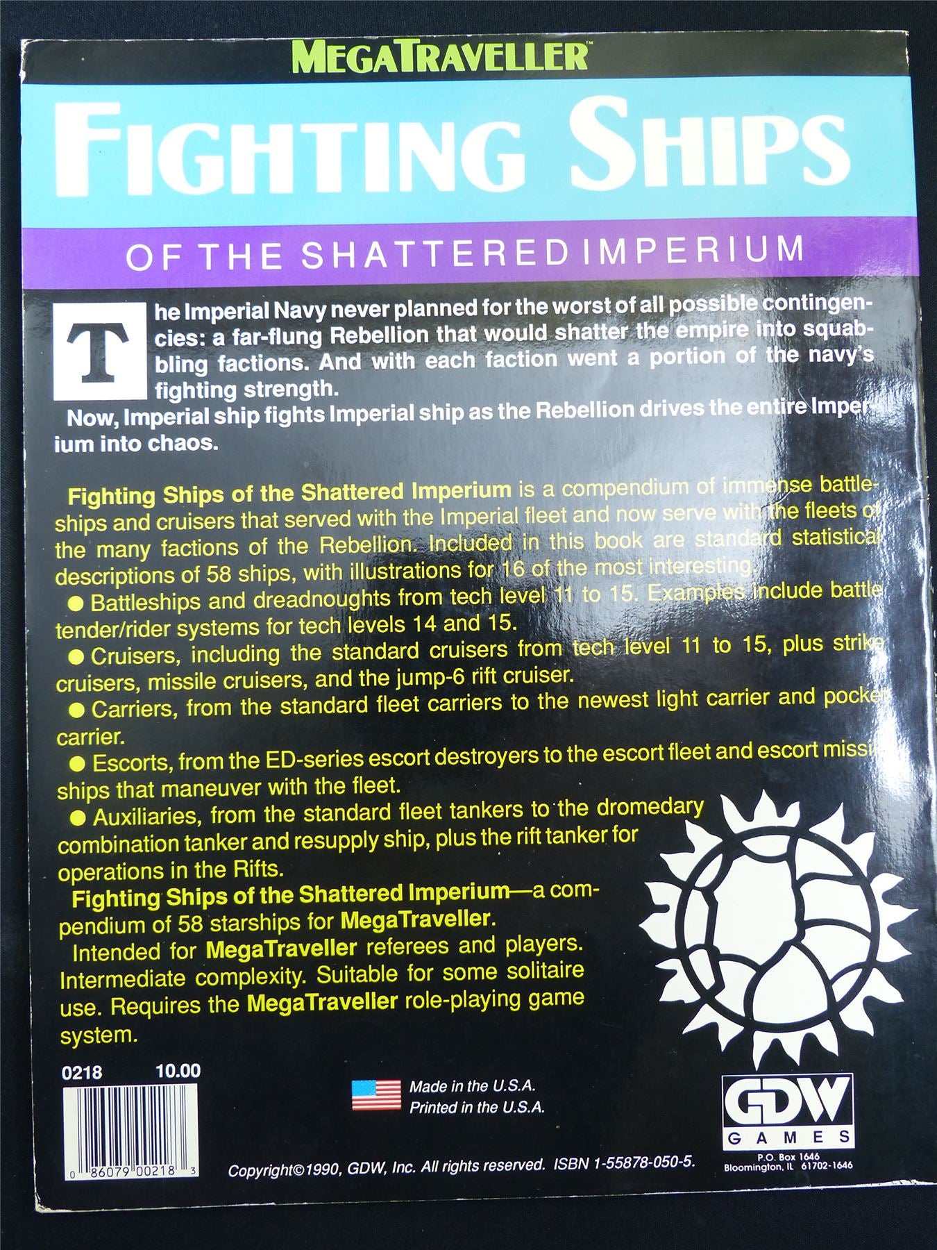 MegaTraveller: Fighting Ships of the Shattered Imperium - Roleplaying Softback #2RO