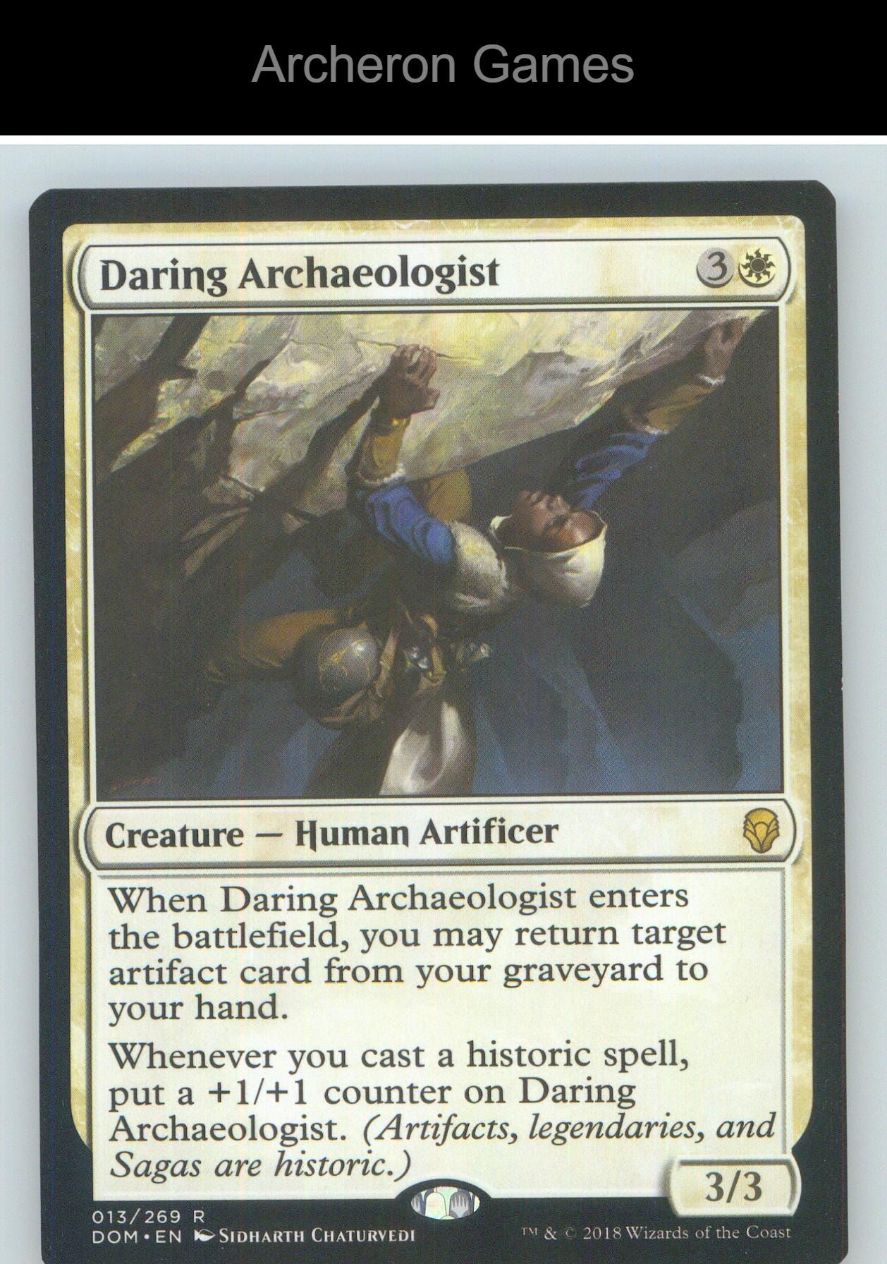 Daring Archaeologist DOM 13 R MTG Card NM/EX+