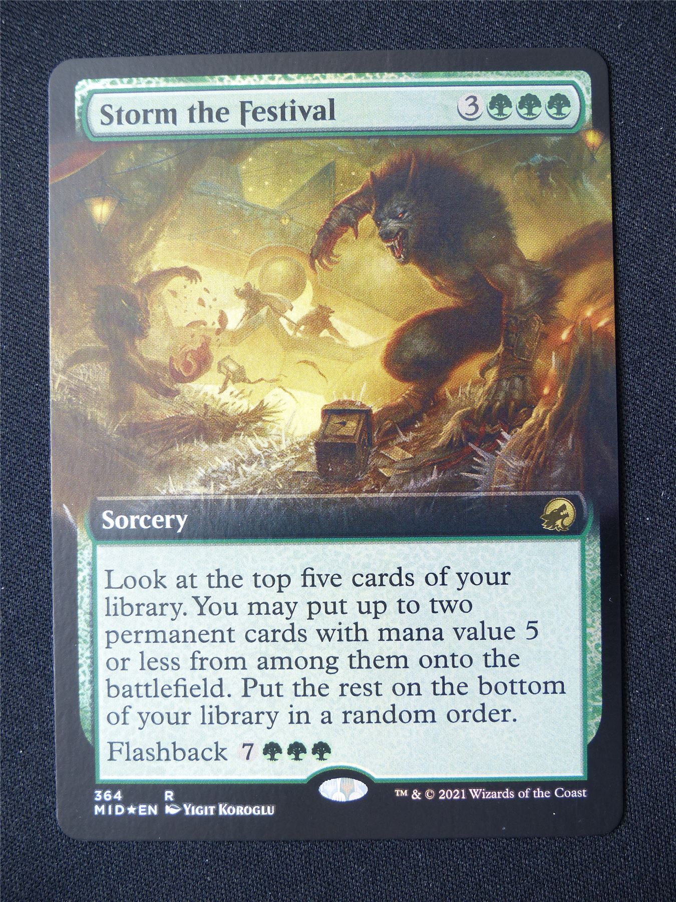 Storm the Festival Extended Foil - MID - Mtg Card #94B