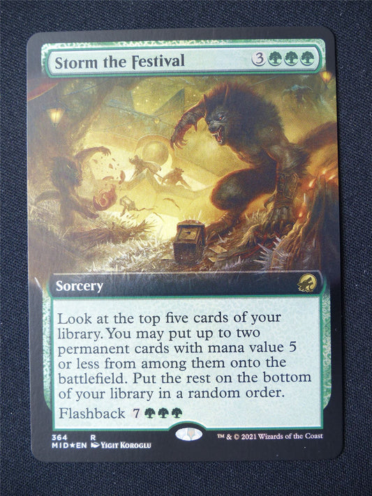 Storm the Festival Extended Foil - MID - Mtg Card #94B