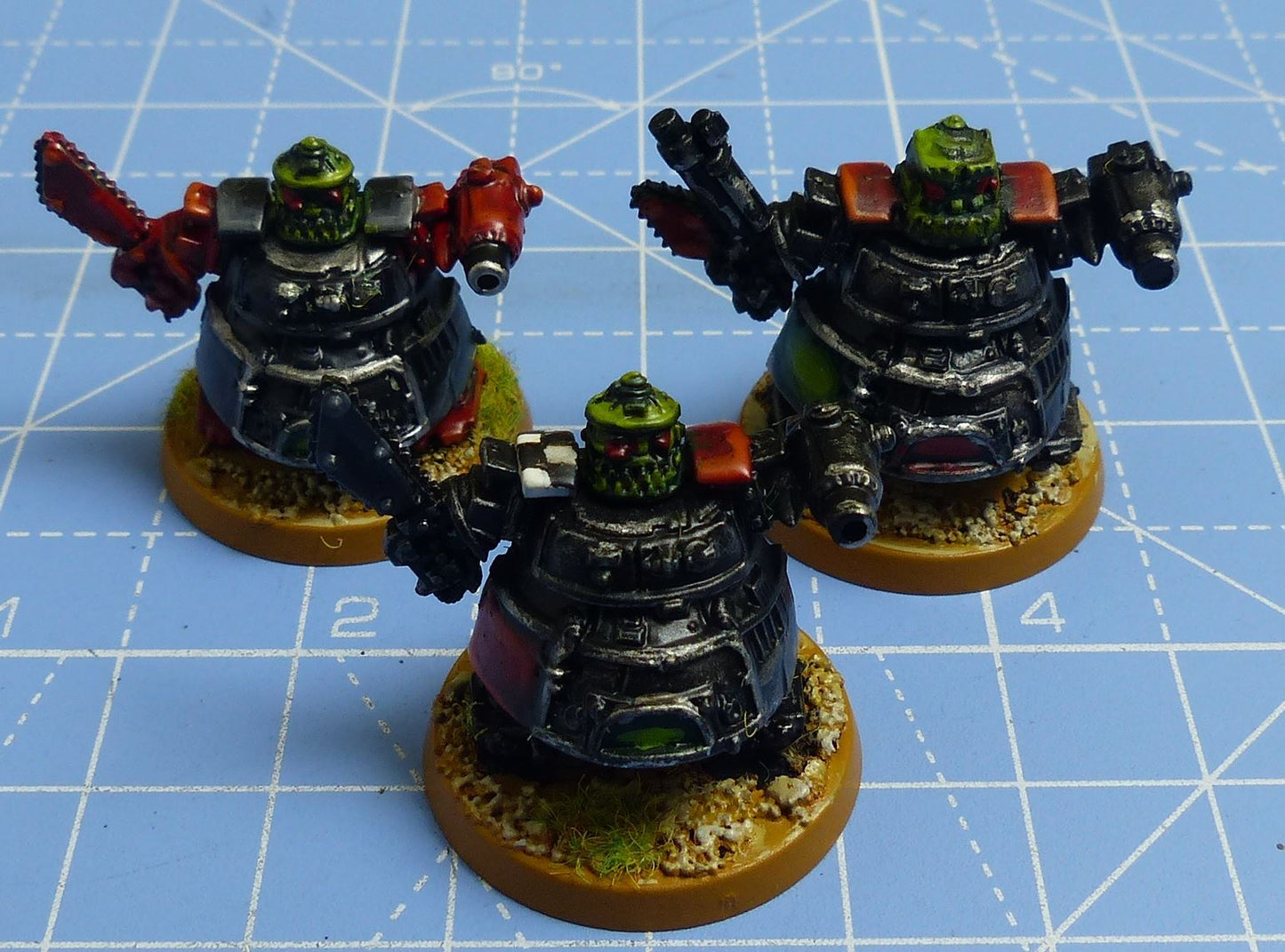 Classic Plastic Ork Stompers set of 3 painted OOP - Warhammer Epic #2FR