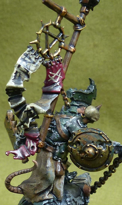 Clawlord on Rat Ogre painted - Skaven - Warhammer AoS #53Z