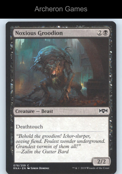 Noxious Groodion 78 C MTG Card Ravnica Allegiance