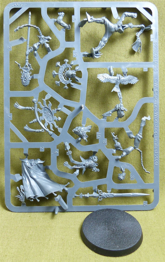 Ellania and Ellathor Eclipsian Warsages complete sprue - Lumineth Realm-Lords - Warhammer AoS #4CW