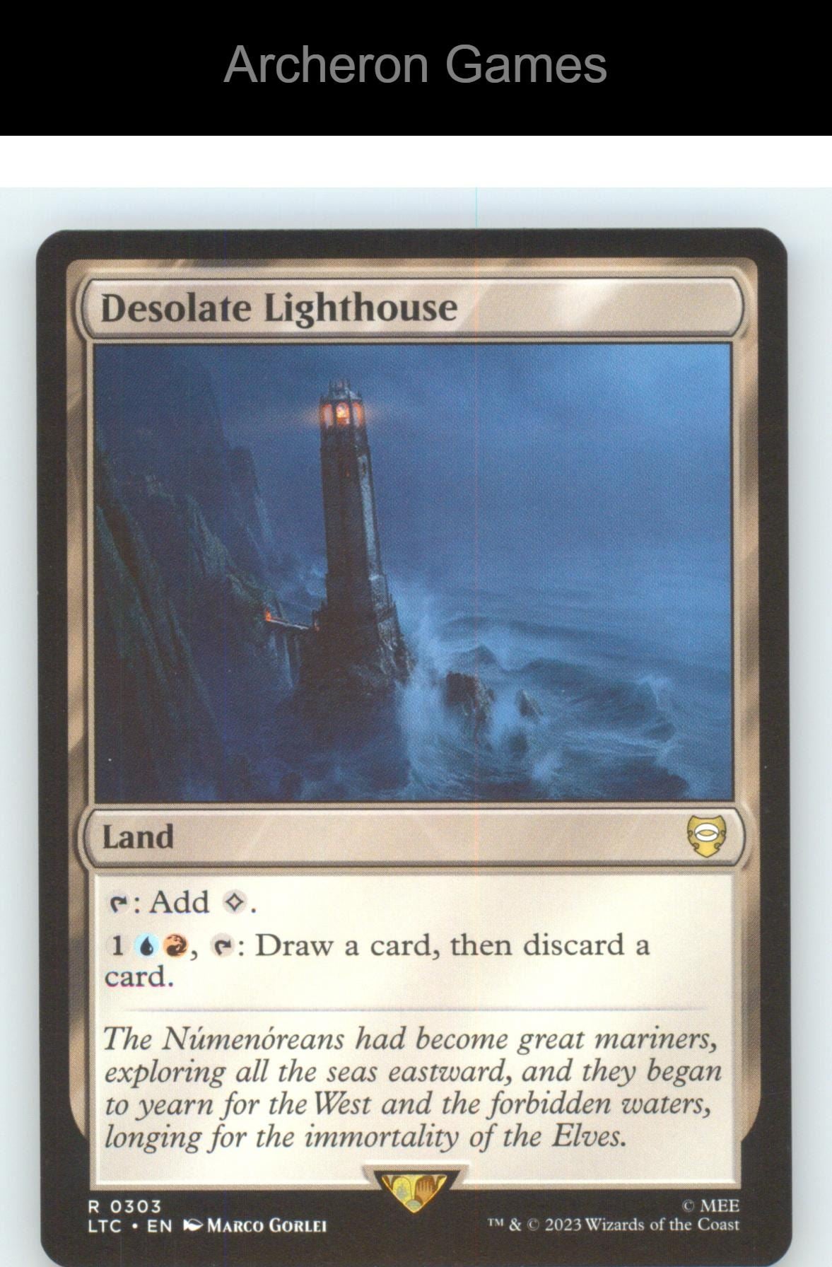 Desolate Lighthouse LTC 303 R MTG Card NM/EX+