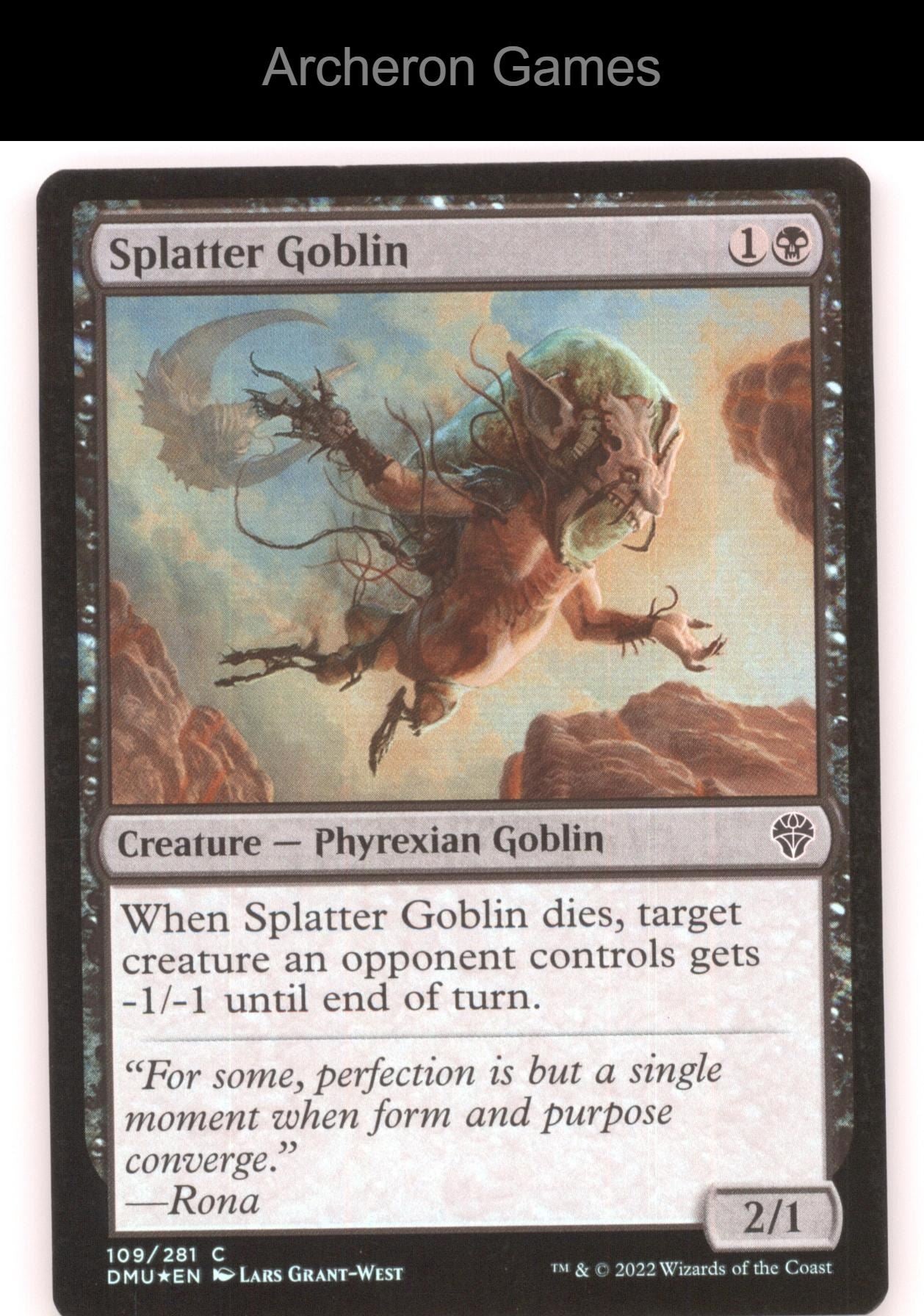 Splatter Goblin 109 C MTG Card Dominaria United
