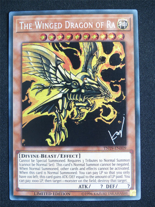 The Winged Dragon of Ra TN19 Secret Rare - lim ed Yugioh Card #4ZQ