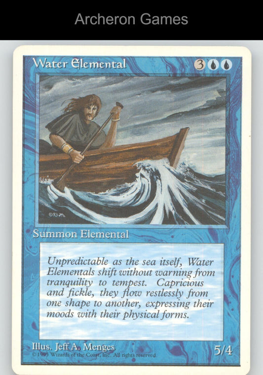 Water Elemental UC MTG Card Fourth Edition