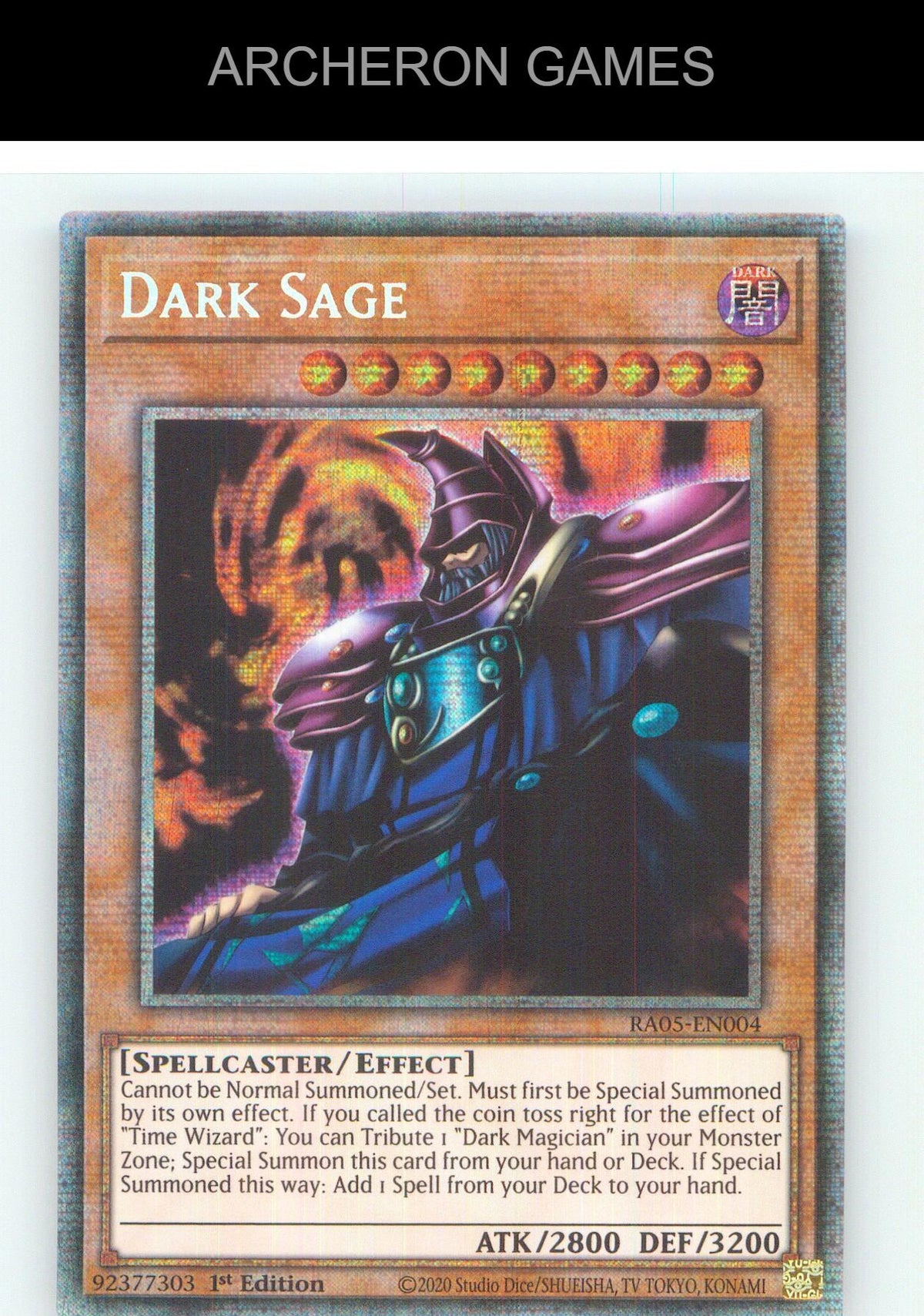 Dark Sage Starlight Rare YUGIOH Card 1st Edition