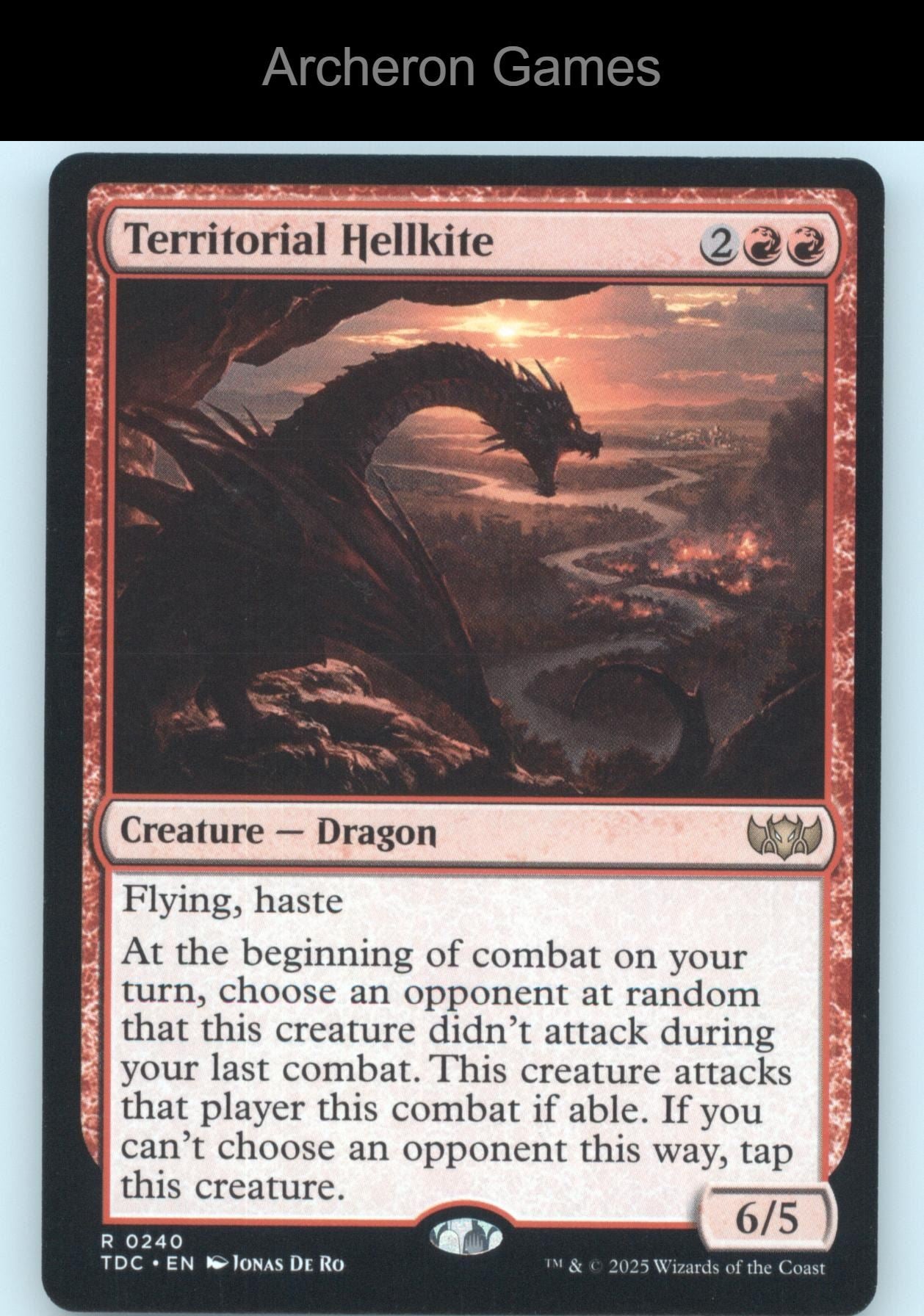 Territorial Hellkite 240 R MTG Card Commander: Tarkir: Dragonstorm