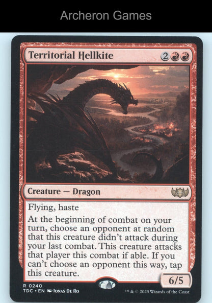 Territorial Hellkite 240 R MTG Card Commander: Tarkir: Dragonstorm