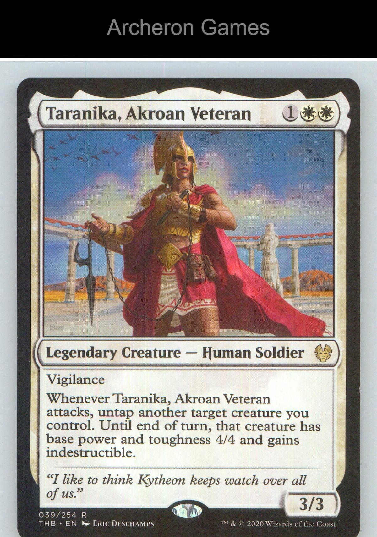 Taranika, Akroan Veteran THB 39 R MTG Card NM/EX+