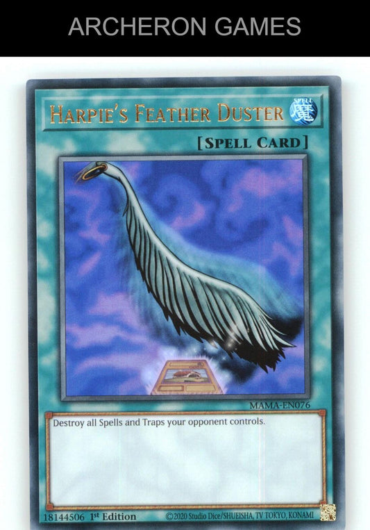 Harpie's Feather Duster Ultra Rare YUGIOH Card