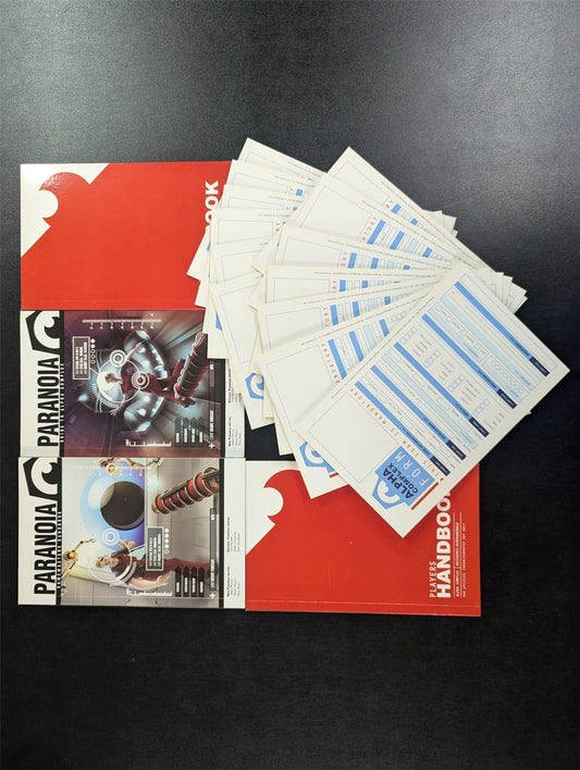 Paranoia Roleplay & character Cards Book Collection Softback #2W0