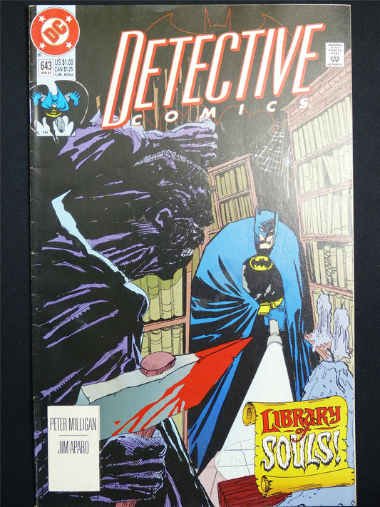BATMAN: Detective Comics #643 Cvr A Classic - DC Comic #4H1