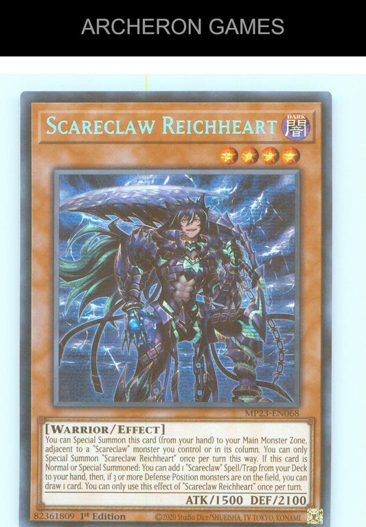 Scareclaw Reichheart SEC YUGIOH Card 1st Edition