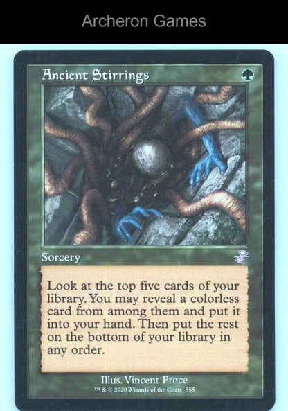 Ancient Stirrings 355 Special MTG Card Time Spiral: Remastered