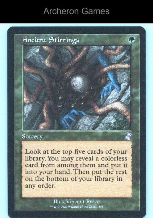 Ancient Stirrings 355 Special MTG Card Time Spiral: Remastered