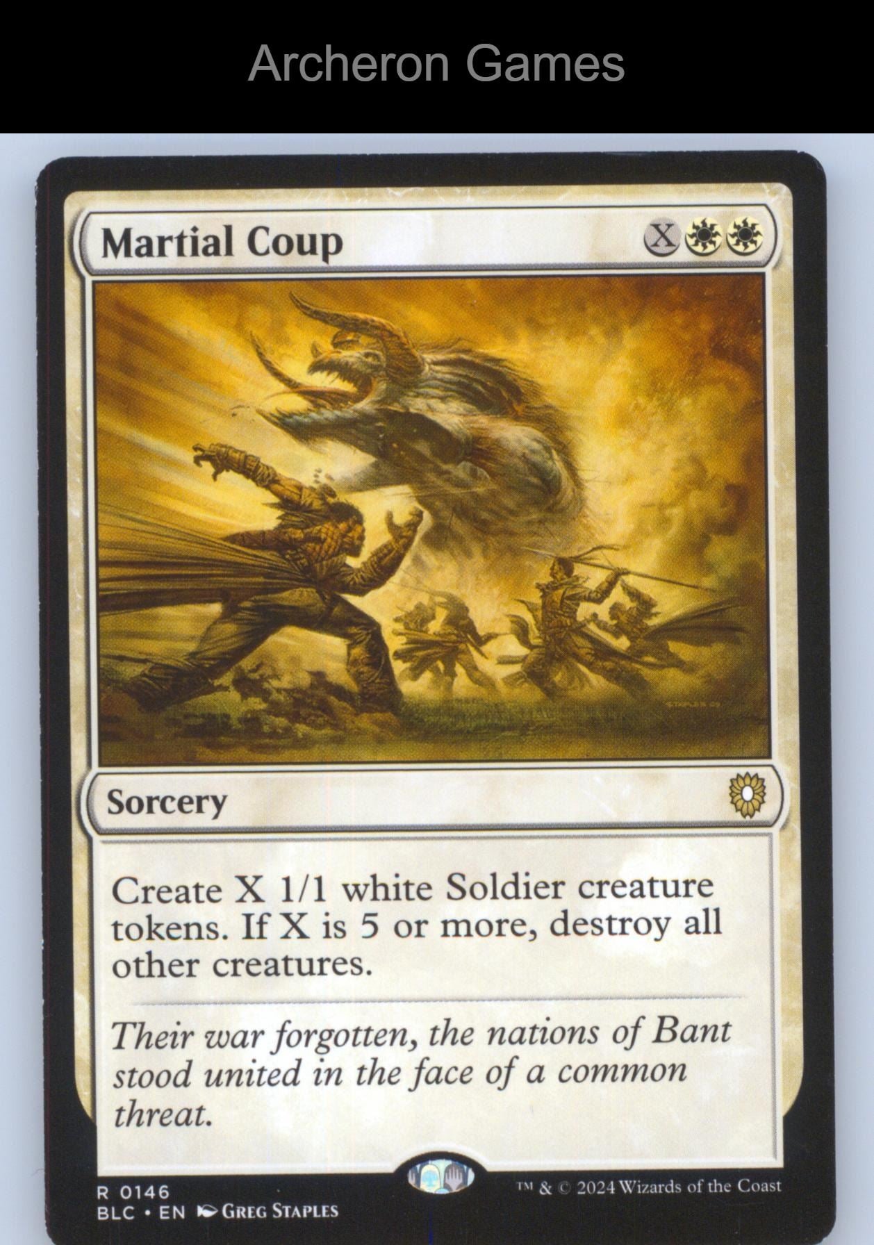 Martial Coup 146 R MTG Card Commander: Bloomburrow