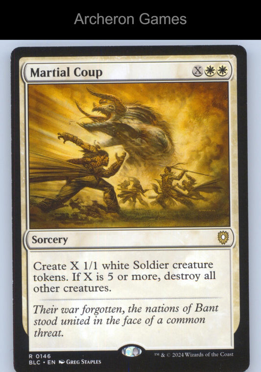 Martial Coup 146 R MTG Card Commander: Bloomburrow