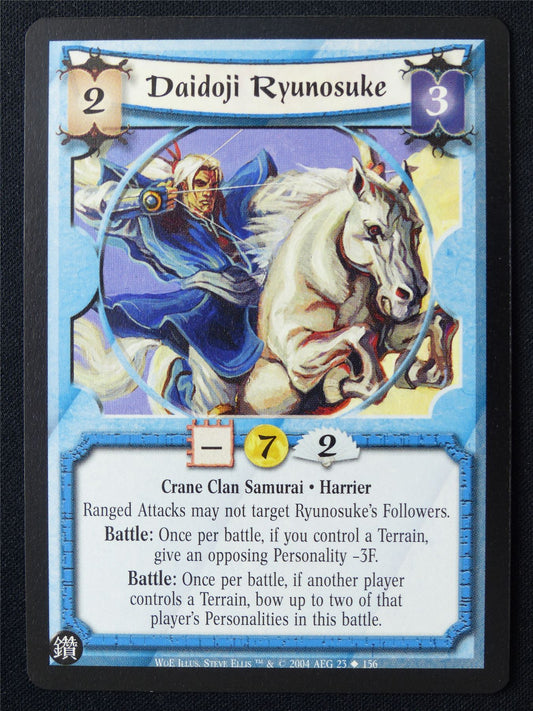 Daidoji Ryunosuke - WoE - Legend of the Five Rings L5R Card #Z1