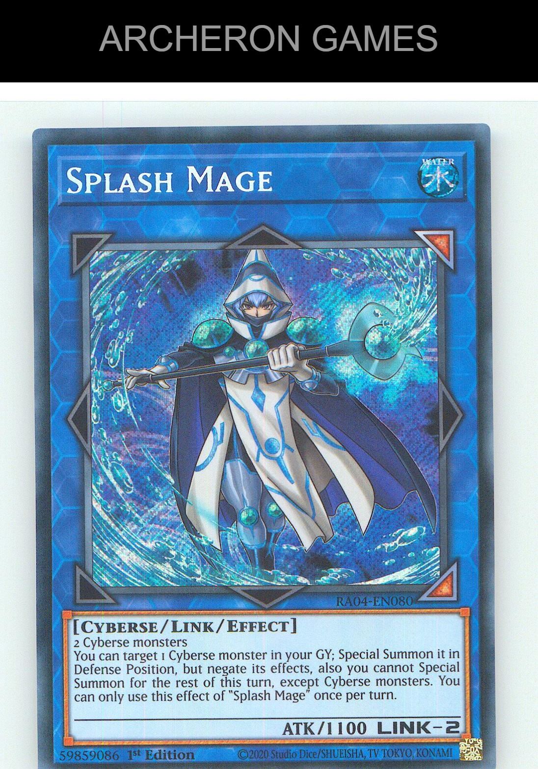 Splash Mage (Secret Rare) SEC YUGIOH Card 1st Edition