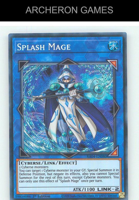 Splash Mage (Secret Rare) SEC YUGIOH Card 1st Edition