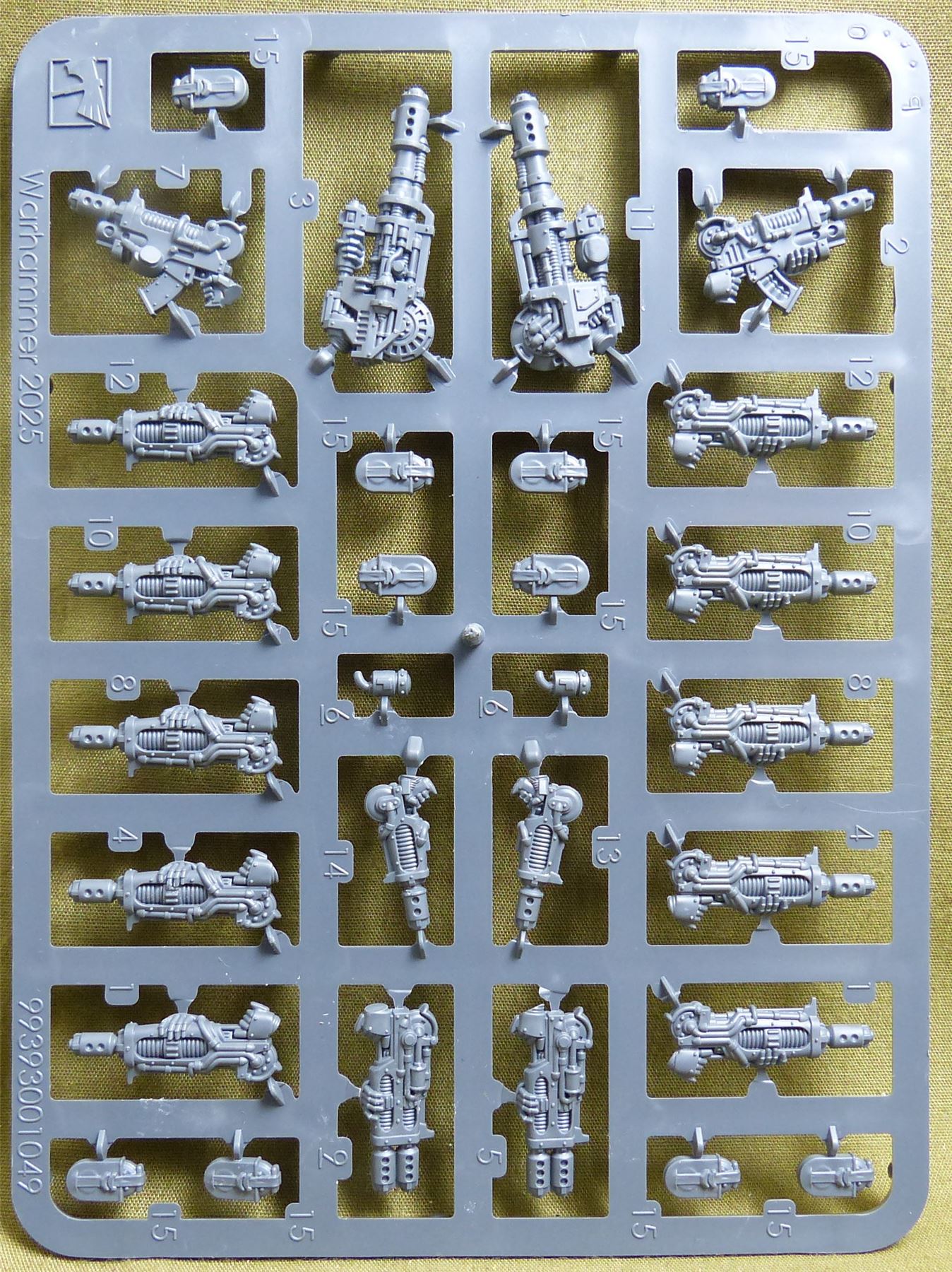 Disintegrator Weapons Upgrade set of 10 complete sprue - Saturnine - Warhammer Horus Heresy #4DG