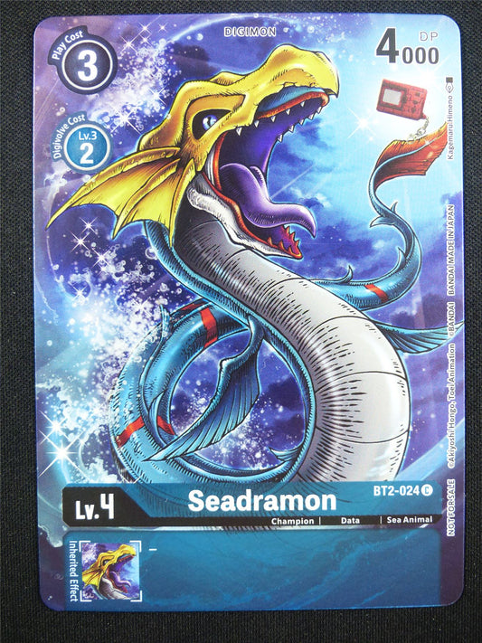 Seadramon BT2-024 C alt art - Digimon Card #20J