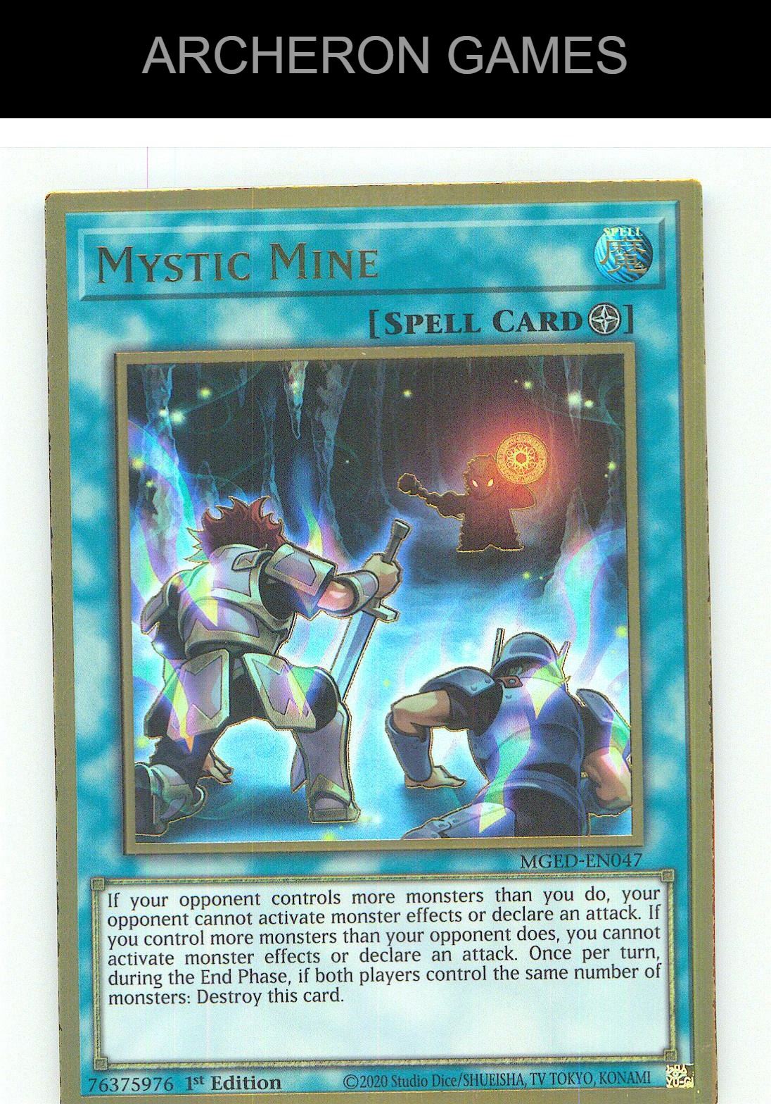 Mystic Mine Premium Gold Rare YUGIOH Card 1st Edition