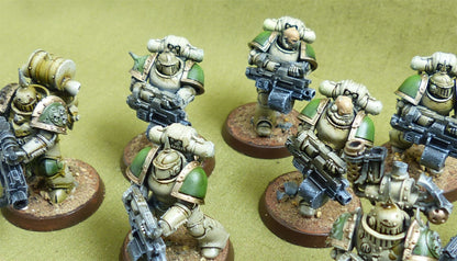 MKIII Tactical Squad set of 11 painted - Death Guard - Warhammer Horus Heresy #K8