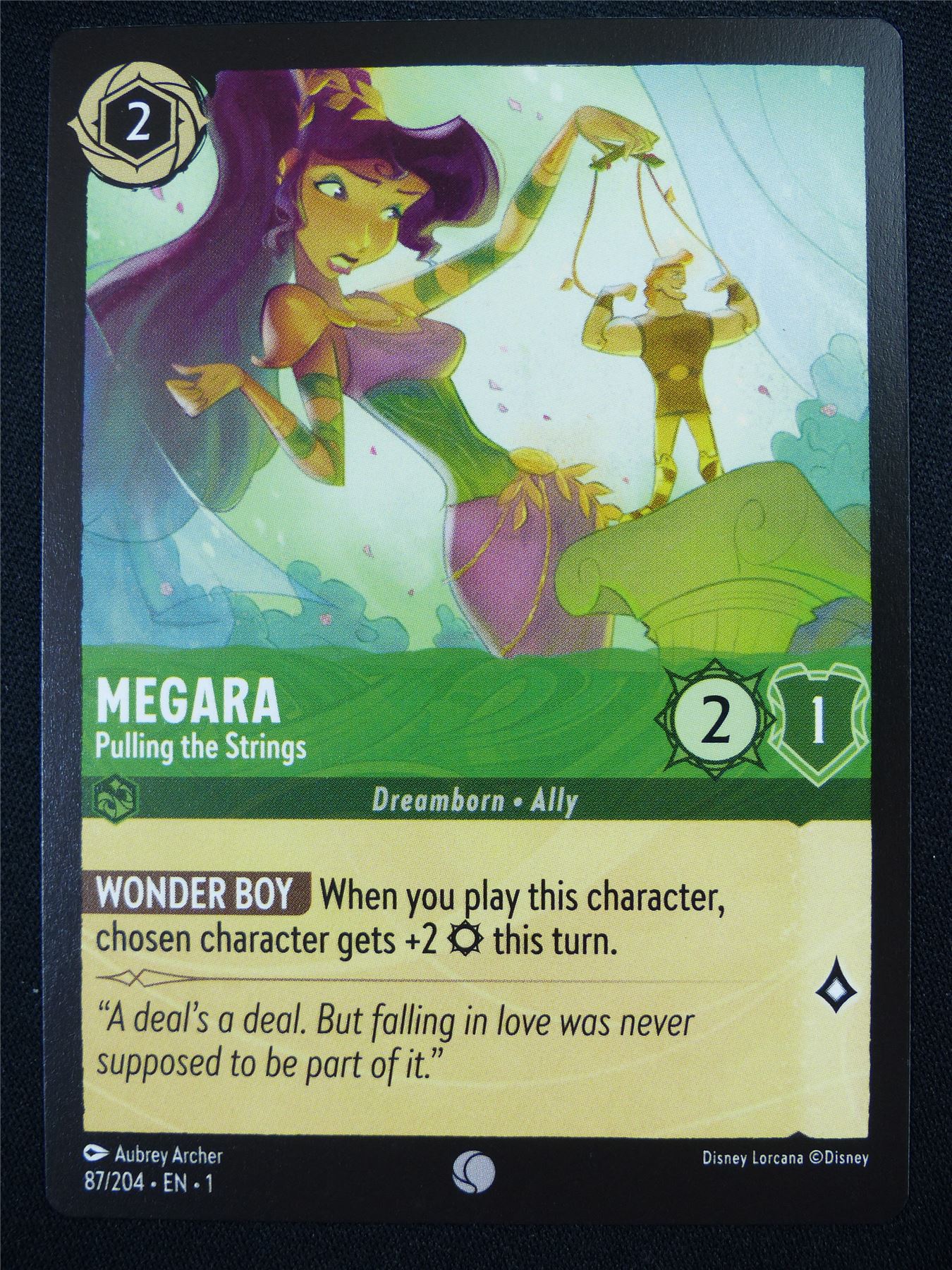 Megara Pulling the Strings 87/204 - Lorcana Card #4QS