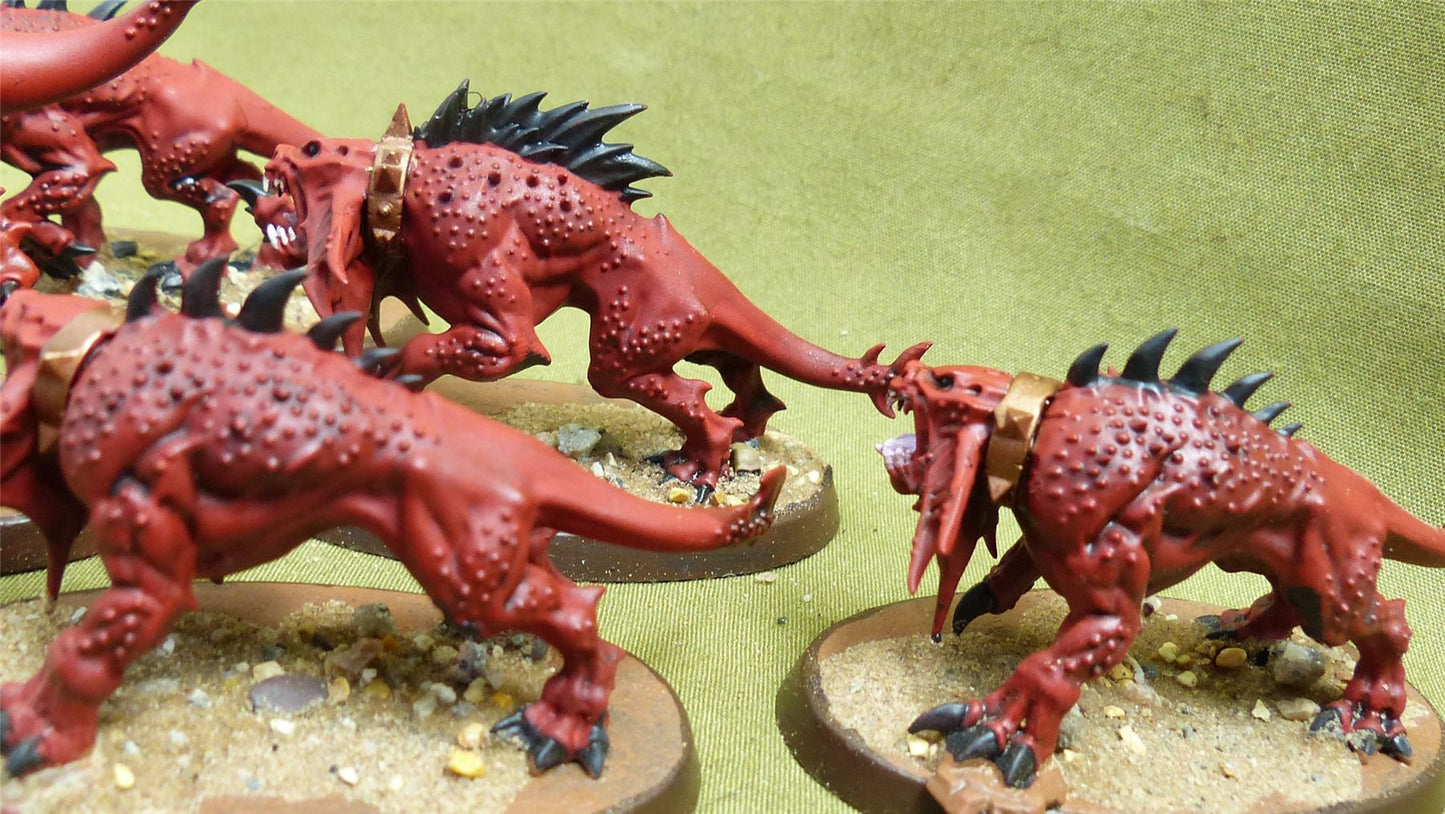 Flesh Hounds painted - Blades of Khorne - Warhammer AoS #KM