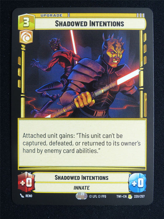 Shadowed Intentions 220/257 - Star Wars Unlimited Card #3TZ