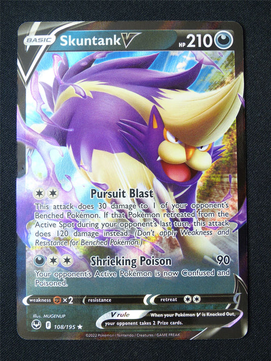 Skuntank V 108/195 Holo - Pokemon Card #1AT