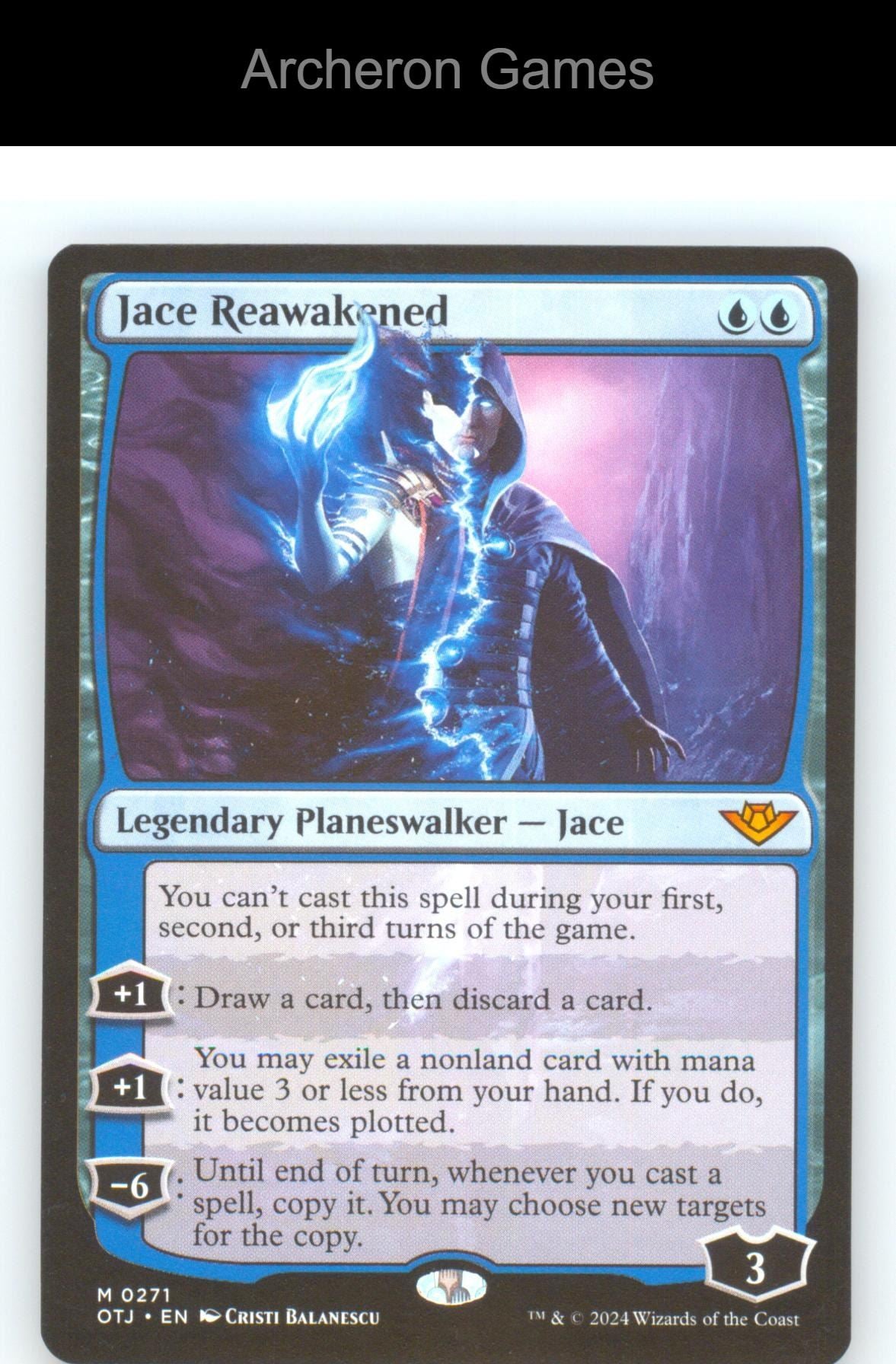 Jace Reawakened OTJ 271 Mythic MTG Card NM/EX+