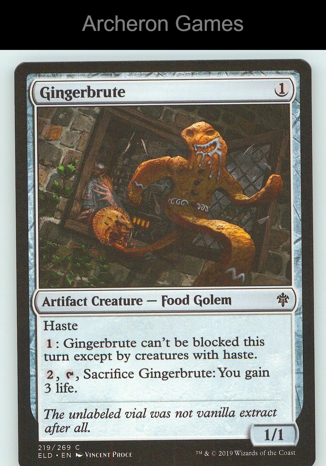 Gingerbrute ELD 219 C MTG Card NM/EX+